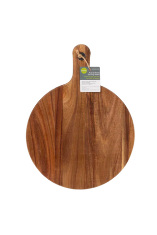 Acacia Wood Serving Cutting Board - Round