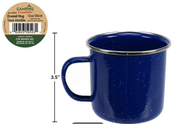 Blue Enamel Mug