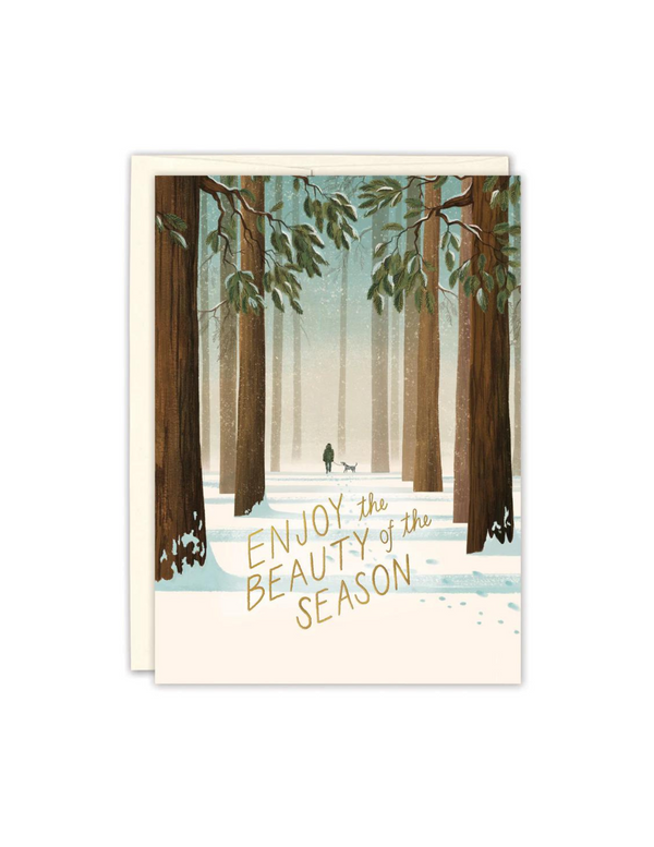 Winter Walk Holiday Card