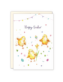 Chicks Happy Easter Card