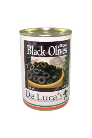 De Luca's Black Sliced Olives